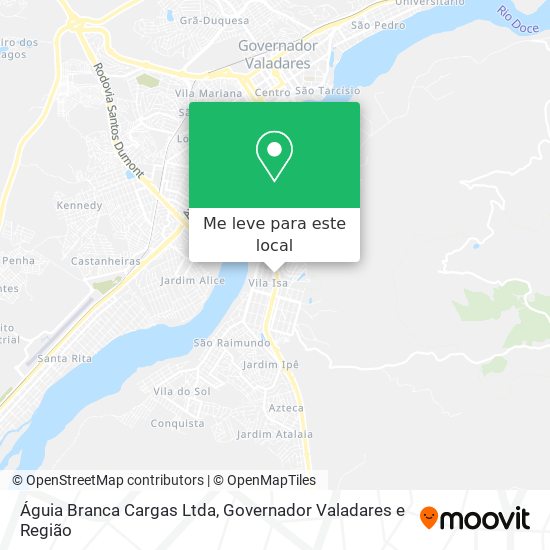 Águia Branca Cargas Ltda mapa