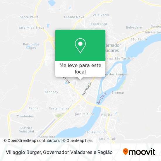 Villaggio Burger mapa