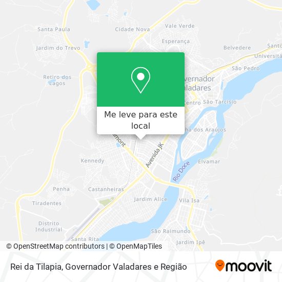 Rei da Tilapia mapa