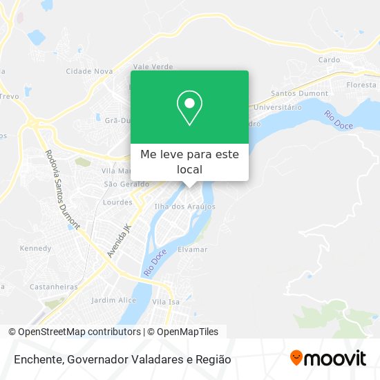 Enchente mapa