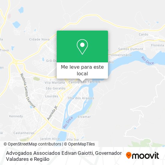 Advogados Associados Edivan Gaiotti mapa