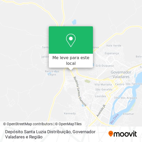 Depósito Santa Luzia Distribuição mapa