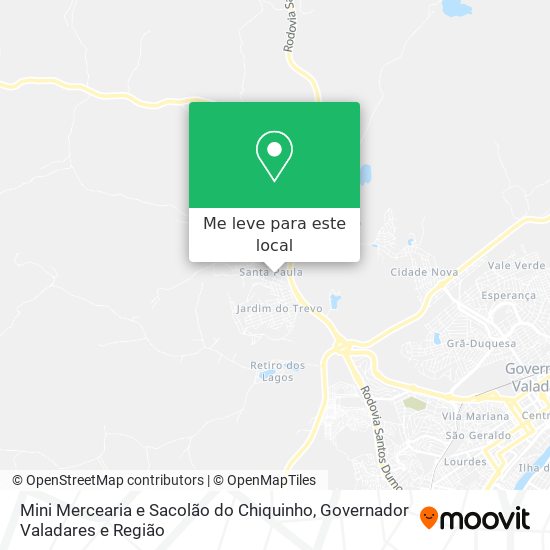 Mini Mercearia e Sacolão do Chiquinho mapa