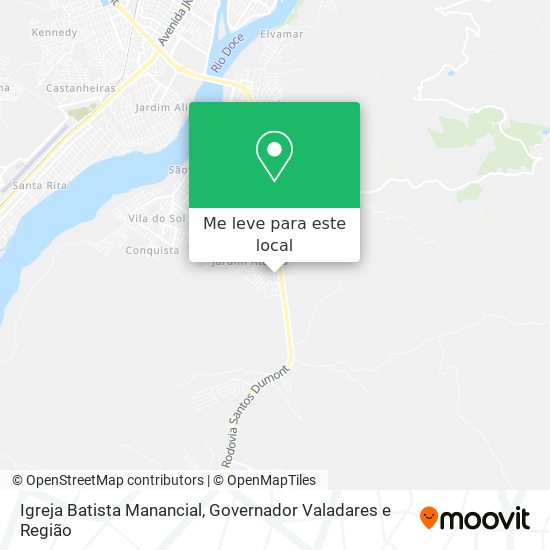 Igreja Batista Manancial mapa