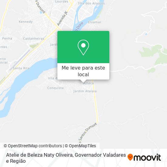 Atelie de Beleza Naty Oliveira mapa