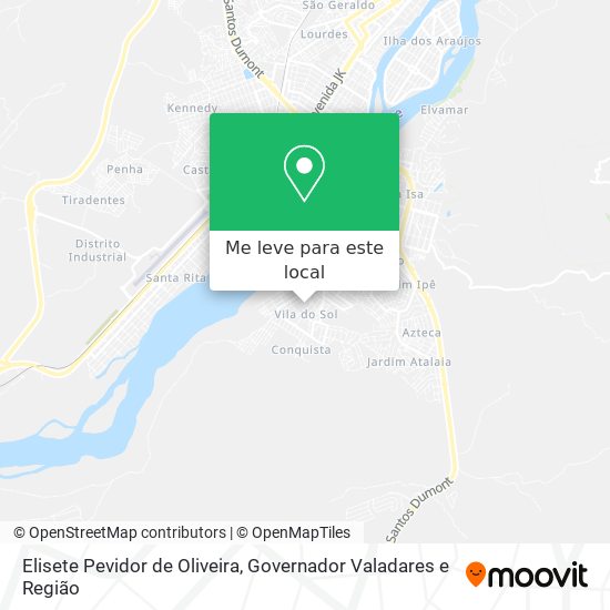 Elisete Pevidor de Oliveira mapa