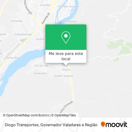 Diogo Transportes mapa