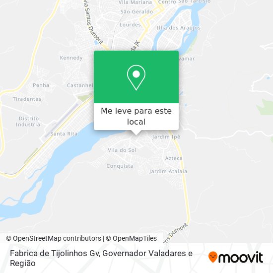 Fabrica de Tijolinhos Gv mapa