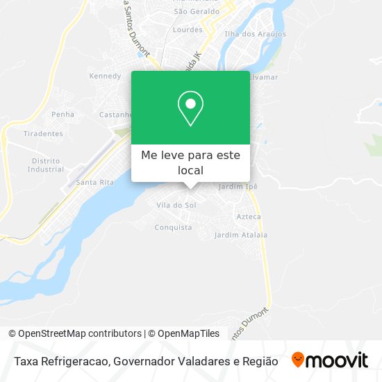 Taxa Refrigeracao mapa
