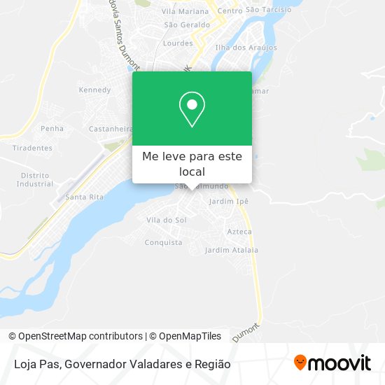 Loja Pas mapa