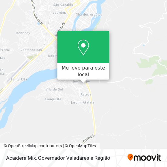 Acaidera Mix mapa