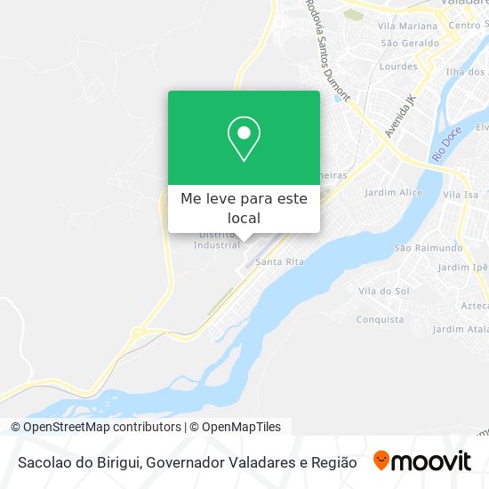 Sacolao do Birigui mapa
