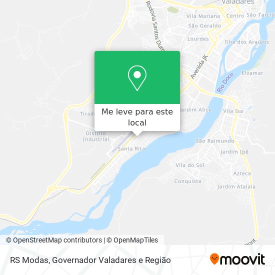 RS Modas mapa