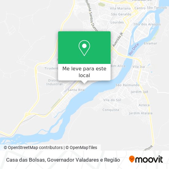 Casa das Bolsas mapa