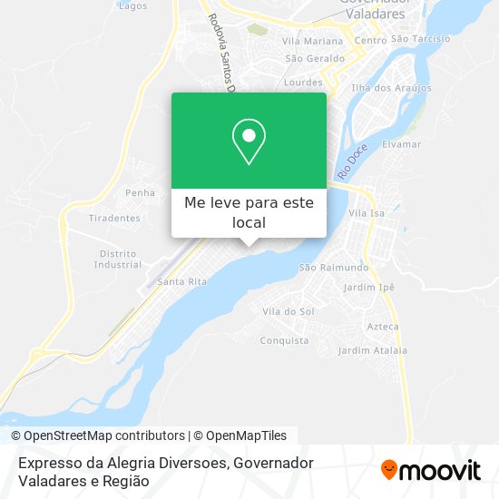 Expresso da Alegria Diversoes mapa