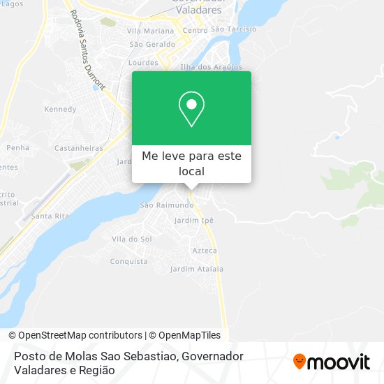 Posto de Molas Sao Sebastiao mapa
