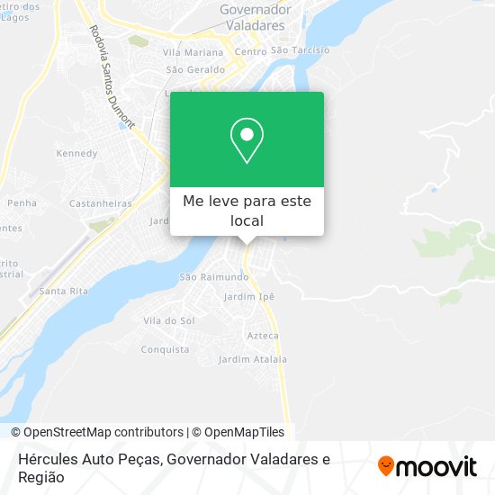 Hércules Auto Peças mapa