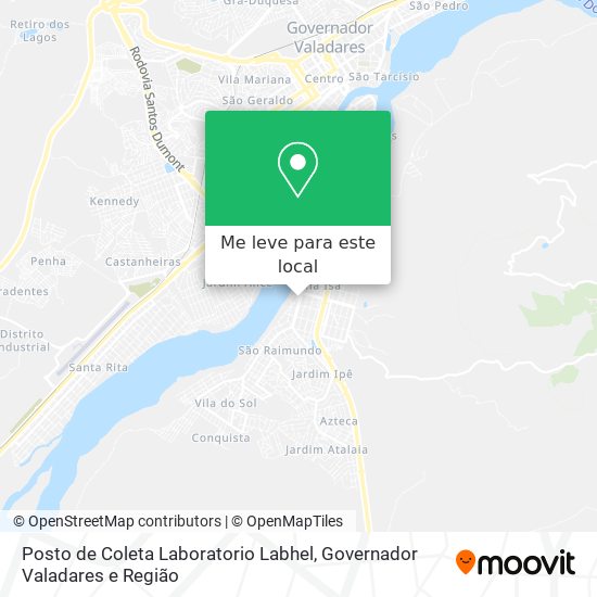 Posto de Coleta Laboratorio Labhel mapa