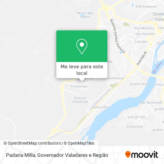 Padaria Milla mapa