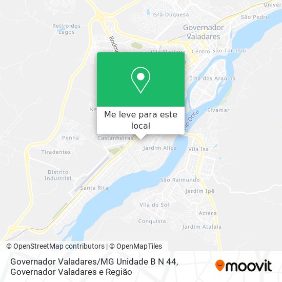 Governador Valadares / MG Unidade B N 44 mapa