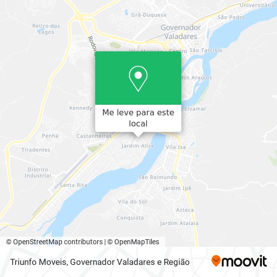 Triunfo Moveis mapa