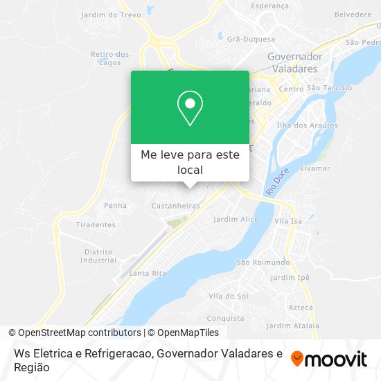 Ws Eletrica e Refrigeracao mapa