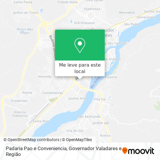 Padaria Pao e Conveniencia mapa