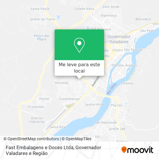 Fast Embalagens e Doces Ltda mapa