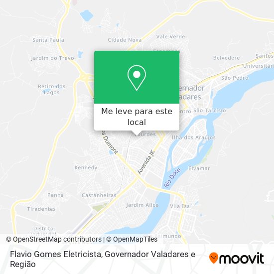 Flavio Gomes Eletricista mapa
