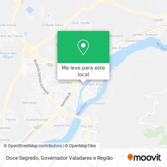 Doce Segredo mapa