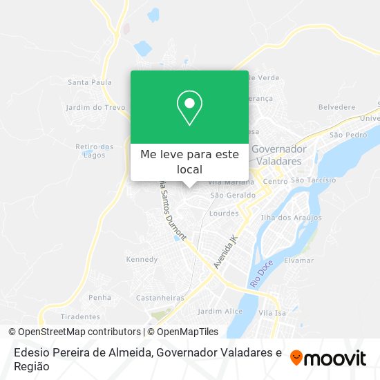 Edesio Pereira de Almeida mapa