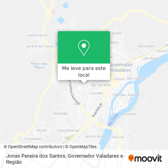 Jonas Pereira dos Santos mapa