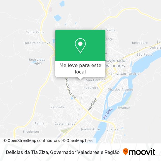 Delicias da Tia Ziza mapa