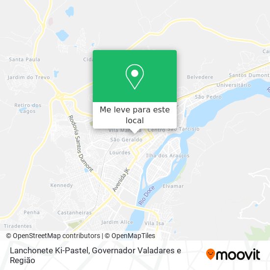 Lanchonete Ki-Pastel mapa