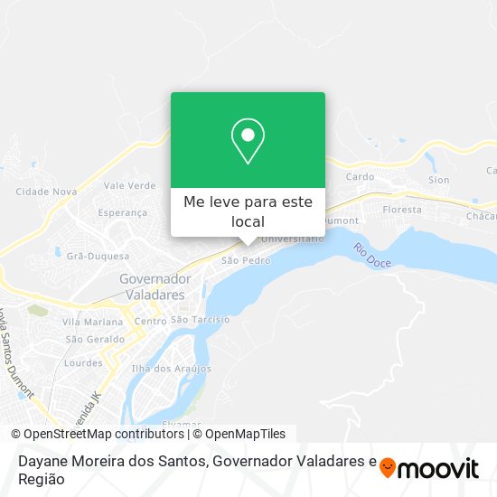 Dayane Moreira dos Santos mapa