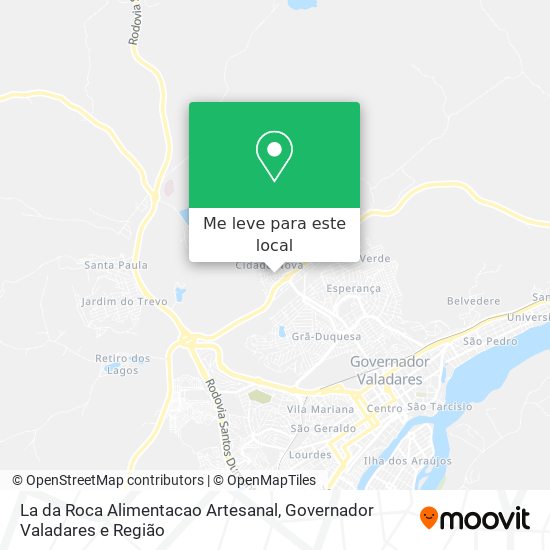 La da Roca Alimentacao Artesanal mapa