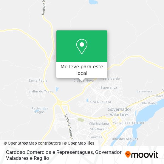 Cardoso Comercios e Representagues mapa