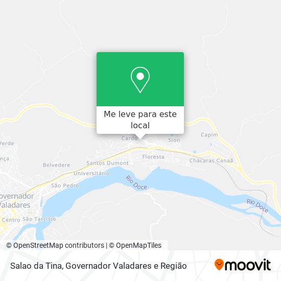 Salao da Tina mapa