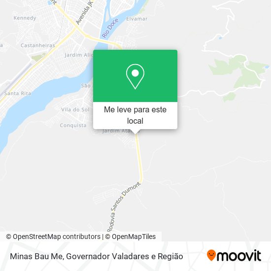 Minas Bau Me mapa