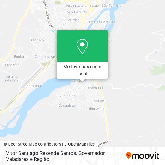Vitor Santiago Resende Santos mapa