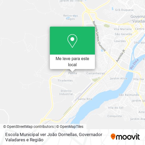 Escola Municipal ver João Dornellas mapa