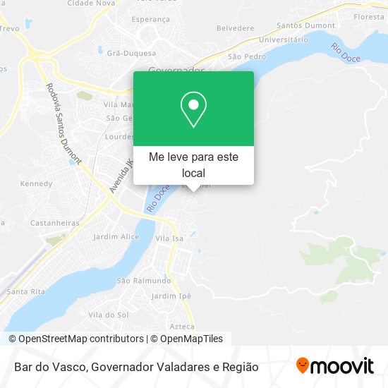 Bar do Vasco mapa