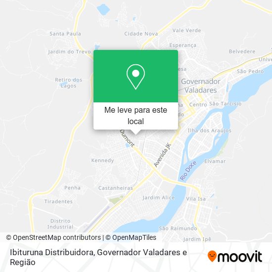 Ibituruna Distribuidora mapa
