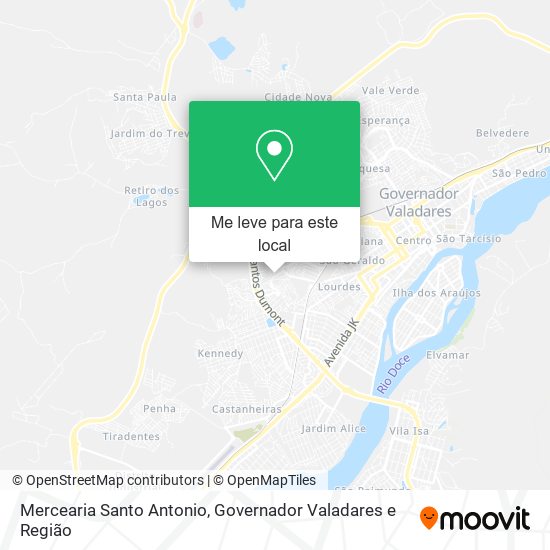 Mercearia Santo Antonio mapa