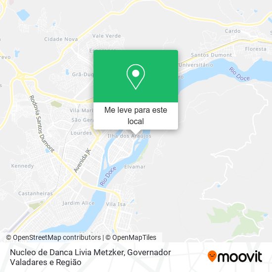 Nucleo de Danca Livia Metzker mapa