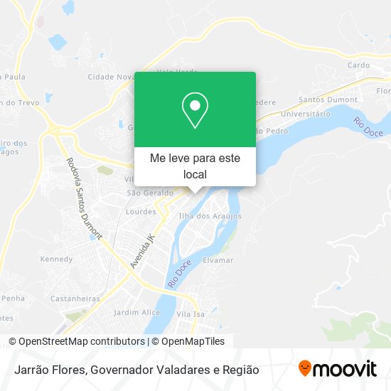 Jarrão Flores mapa