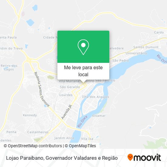 Lojao Paraibano mapa