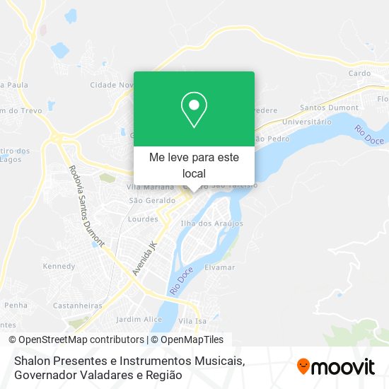 Shalon Presentes e Instrumentos Musicais mapa