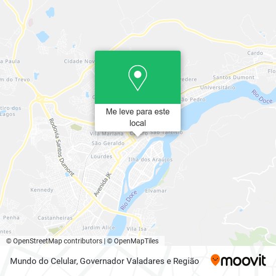 Mundo do Celular mapa