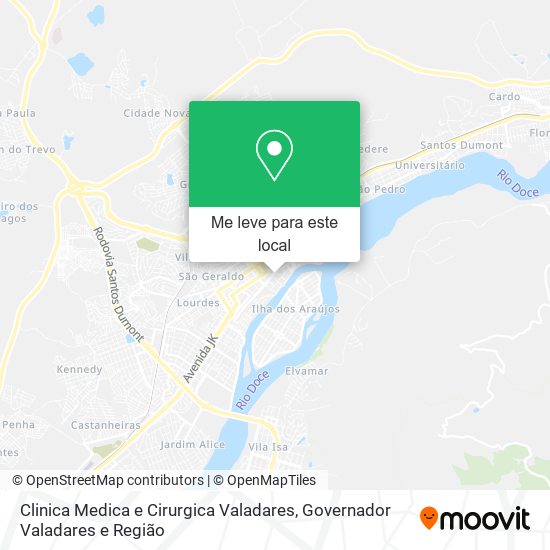 Clinica Medica e Cirurgica Valadares mapa